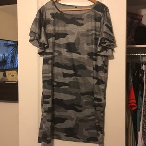 Camouflage t shirt dress